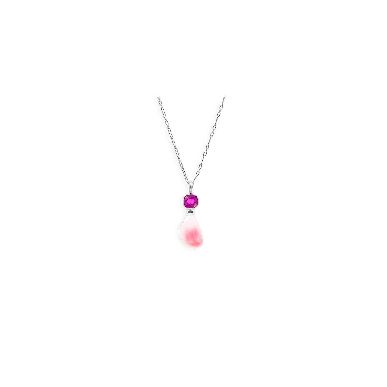 CONCH PERLE – PINK SAPHIRE – PLATIN