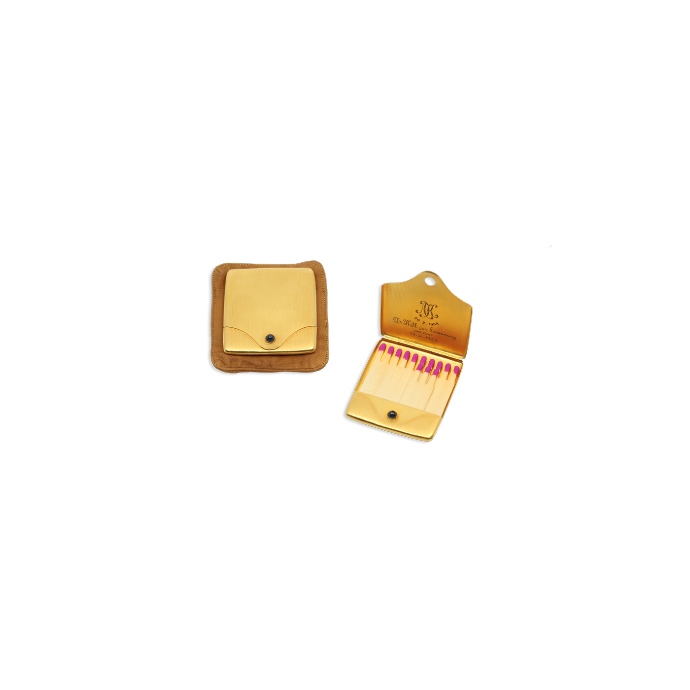 HOF. – JUWELIERE „GEBRÜDER FRIEDLÄNDER“  – GOLD –  SAPHIR